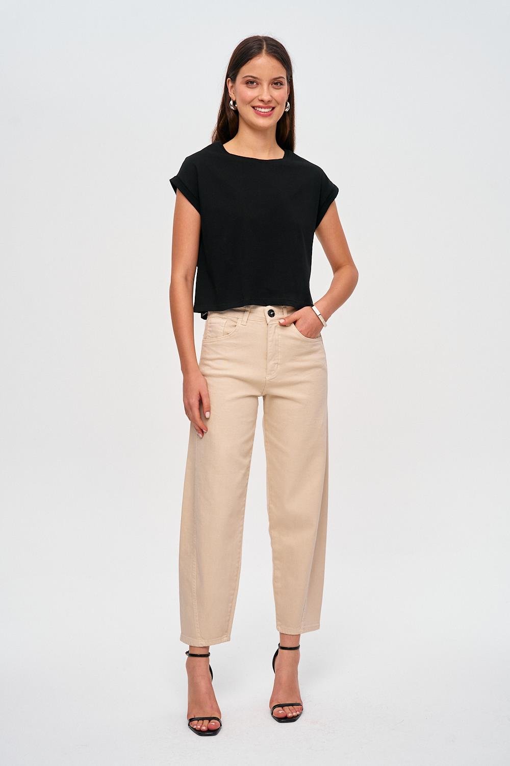 Damen Baggy Jeans Stylisch Leicht - Norvielle