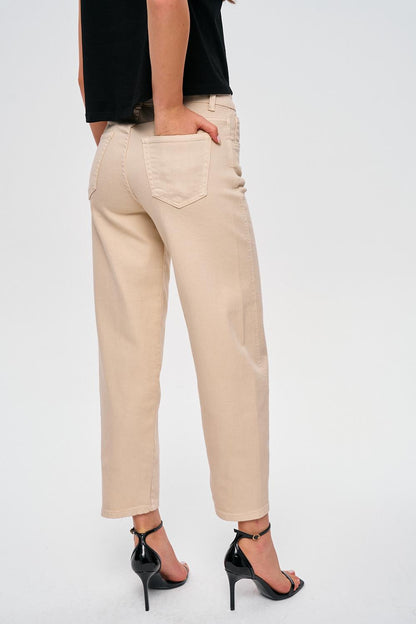 Damen Baggy Jeans Stylisch Leicht