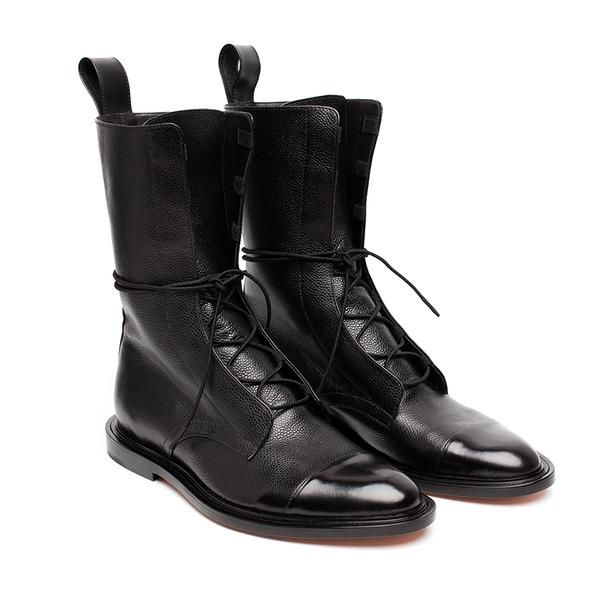 Damen Stiefel Spitze Blockabsatz Schuhe