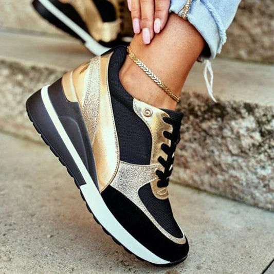 Damen Turnschuhe Weiße Sneaker Modisch - Norvielle