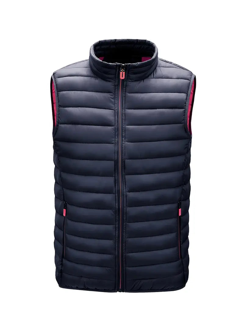 Herren Leichter Bodywarmer Steppweste Stehkragen
