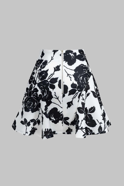 Damen Zweiteiler Set Bluse Faltenrock Elegantes Design