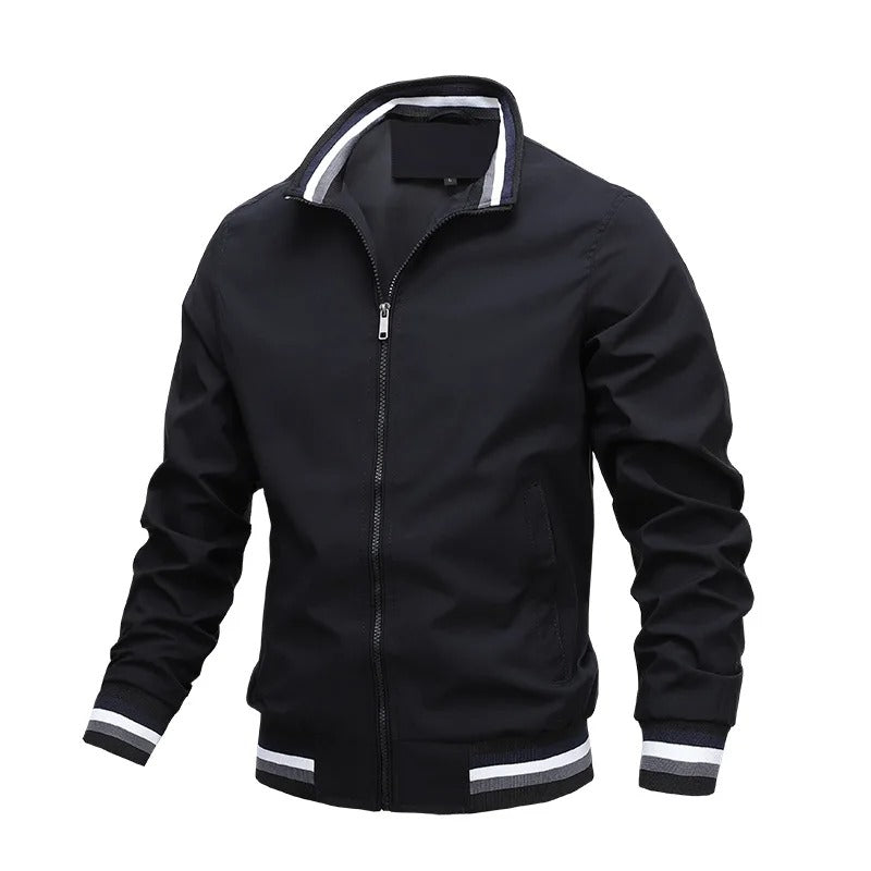 Herren Mitteljahresjacke Sportlich Gestreift Modern - Norvielle
