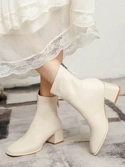 Damen Stiefel Leicht Elegant Leder