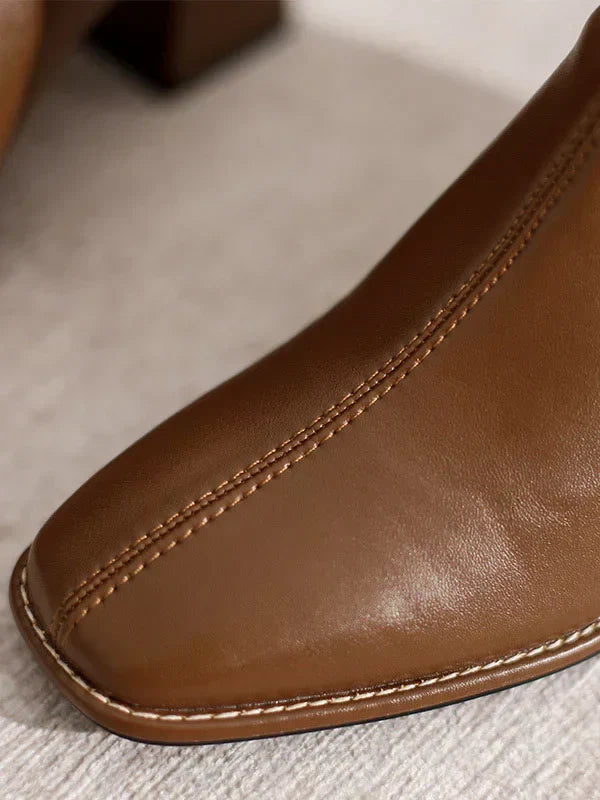 Damen Stiefel Leicht Elegant Leder