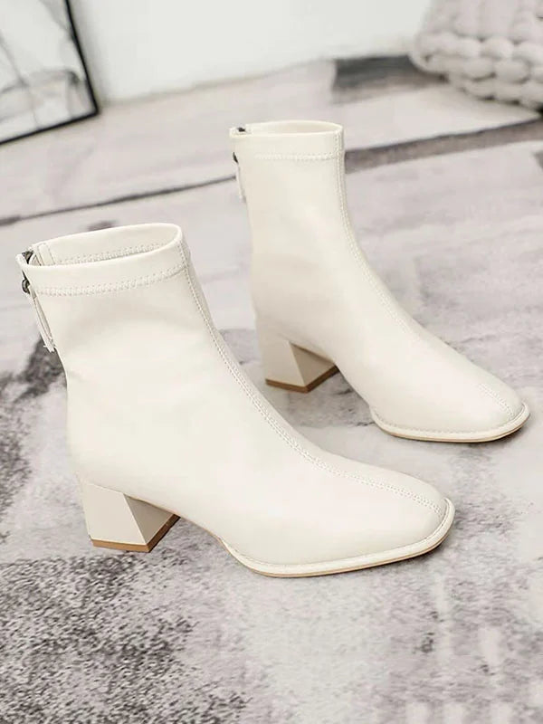 Damen Stiefel Leicht Elegant Leder