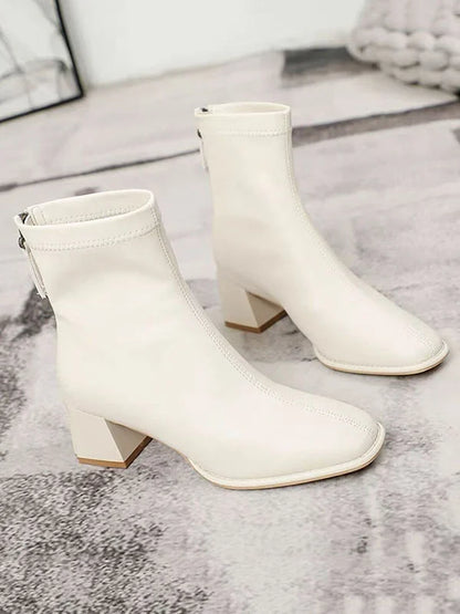 Damen Stiefel Leicht Elegant Leder