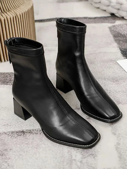 Damen Stiefel Leicht Elegant Leder