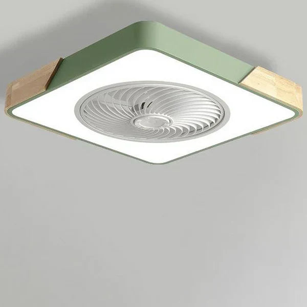 Skandinavische LED Deckenleuchte Mit Ventilator Dimmbar Modern