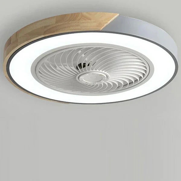 Skandinavische LED Deckenleuchte Mit Ventilator Dimmbar Modern