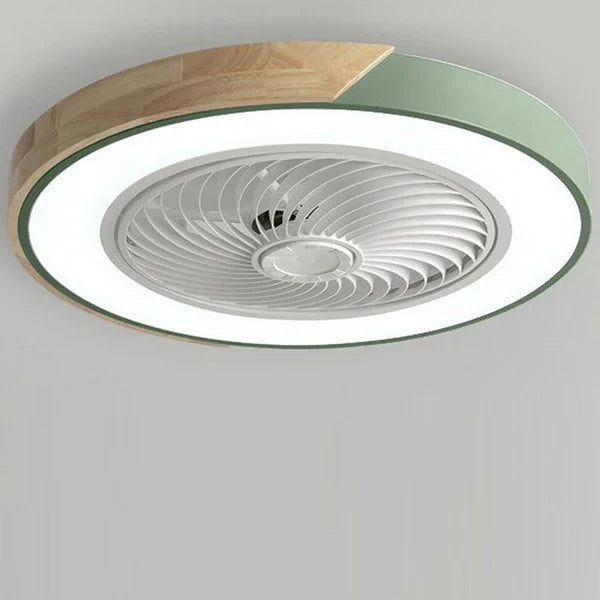 Skandinavische LED Deckenleuchte Mit Ventilator Dimmbar Modern