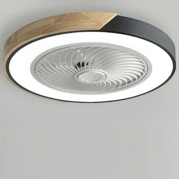 Skandinavische LED Deckenleuchte Mit Ventilator Dimmbar Modern