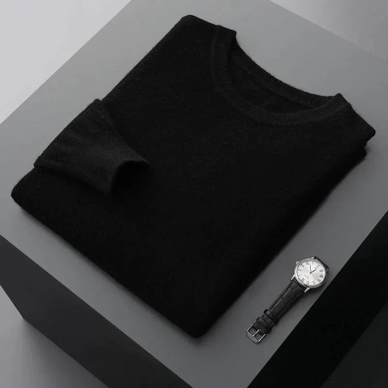 Herren Pullover Klassisch Rundhals Elegantes Design