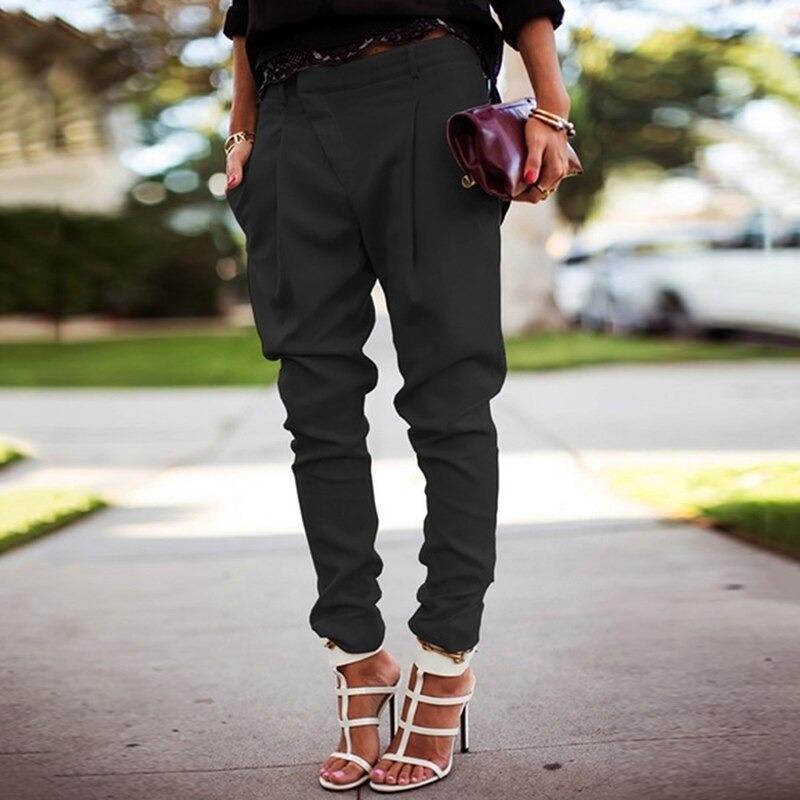Damenhose Hohe Taille Stilvoll Mit Gürtel
