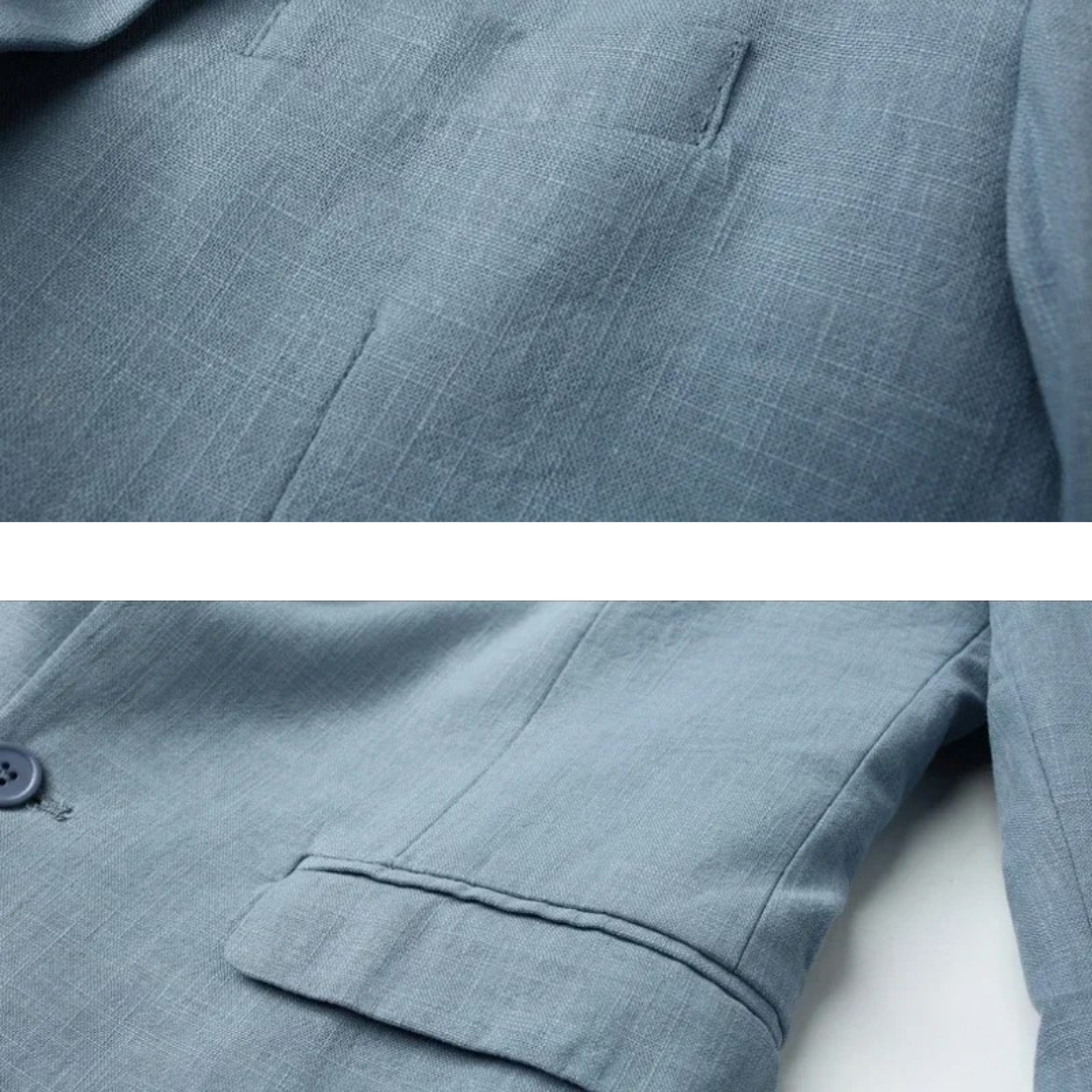 Herren Leinenblazer Elegant Slim Fit