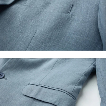 Herren Leinenblazer Elegant Slim Fit