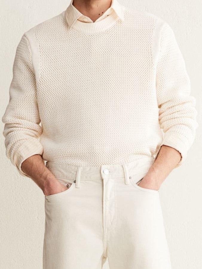 Herren Strickpullover Klassisch Grobstrick