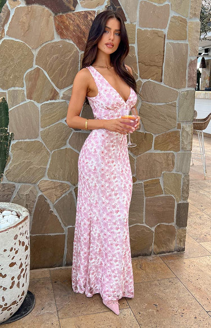 Elegantes Damen Hochzeitskleid Maxi Lang
