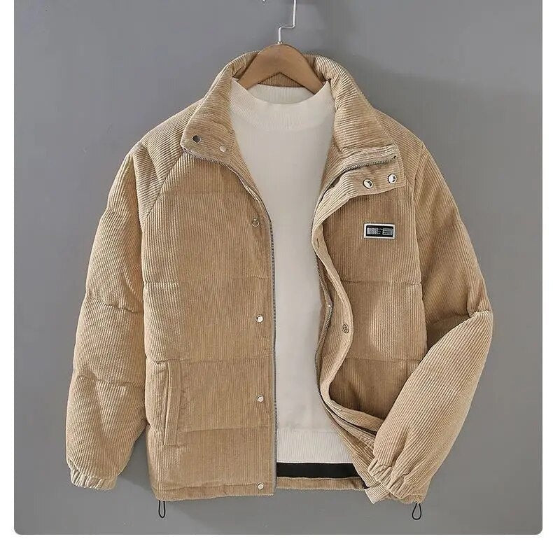 Herren Cordjacke Warme Winterjacke Outdoor