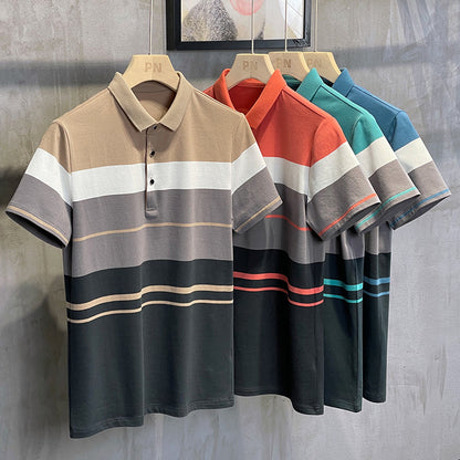 Herren Polo Klassisch Modern V-Ausschnitt