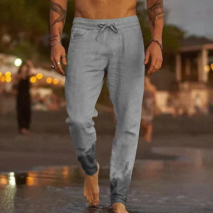 Herren Leinenhose Leicht Sommer