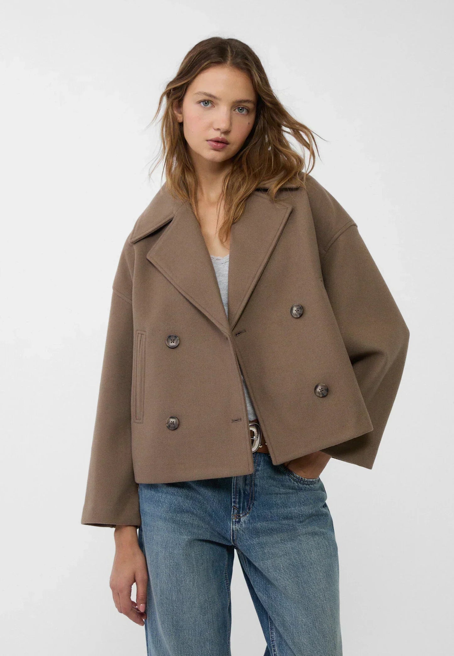Damen Kurzjacke Slim Fit Klassisch