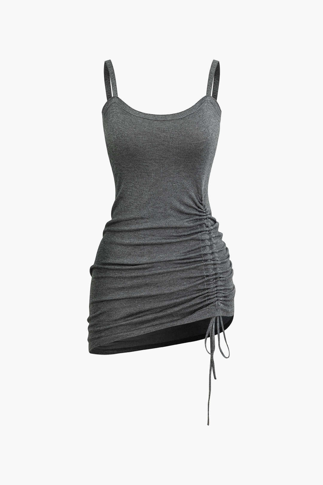 Damen Zweiteiler Set Pullover Rafftes Kleid Cutout