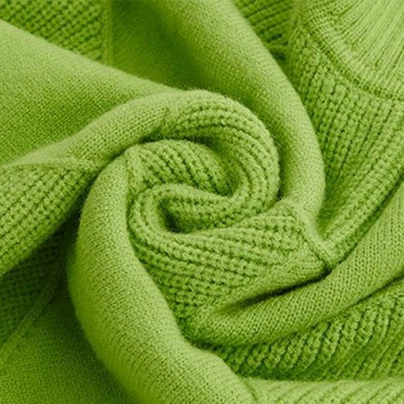 Damen Strickpullover Hoher Hals Warm Winter