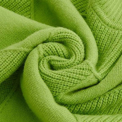 Damen Strickpullover Hoher Hals Warm Winter