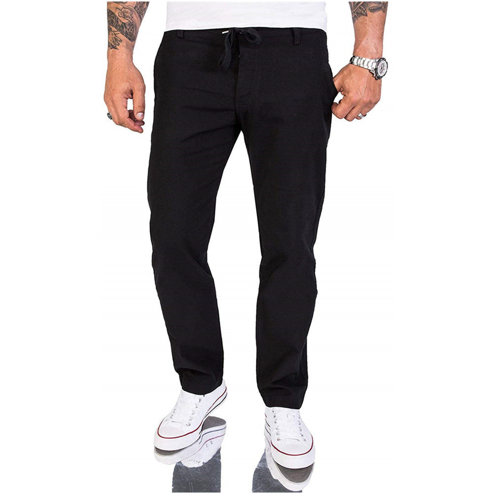 Herrenhose Bequem Baumwolle Einfarbig