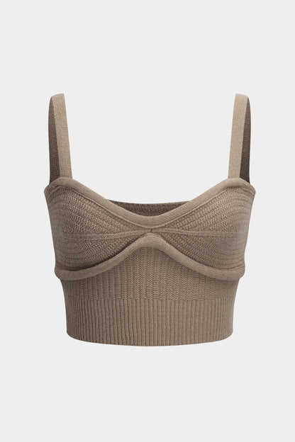 Damen Strick Dreiteiler Set aus Cardigan, Rock und Oberteil