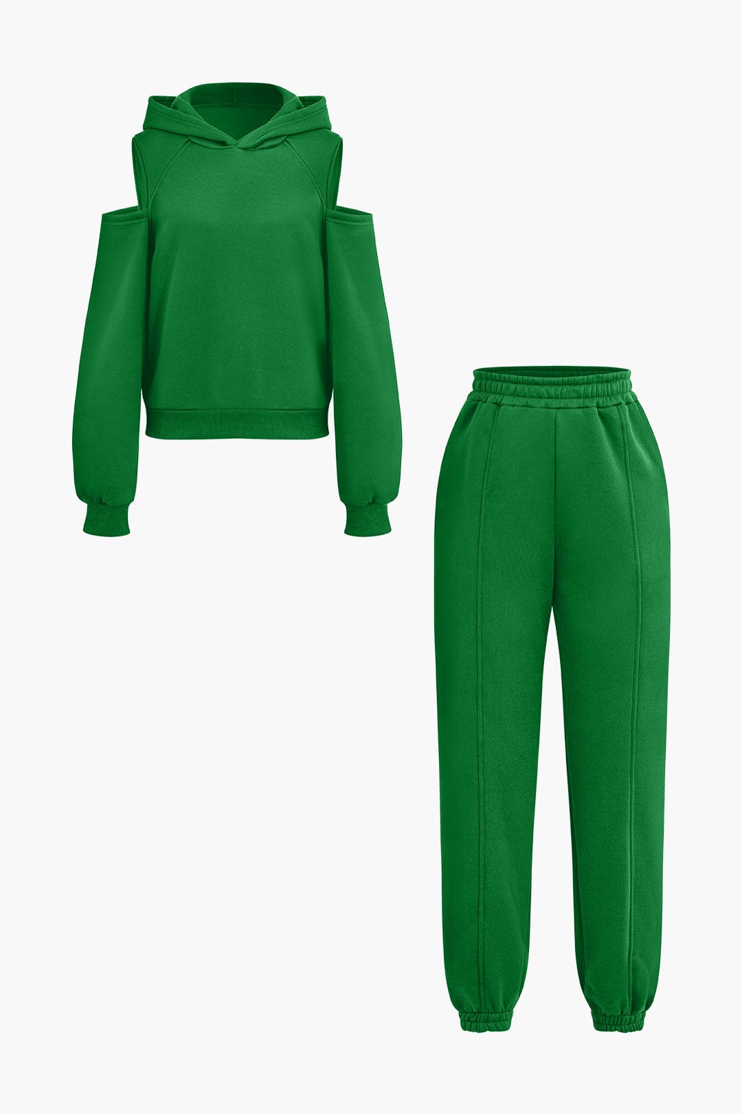 Damen Hoodie-Set mit Cut-Outs Trendy
