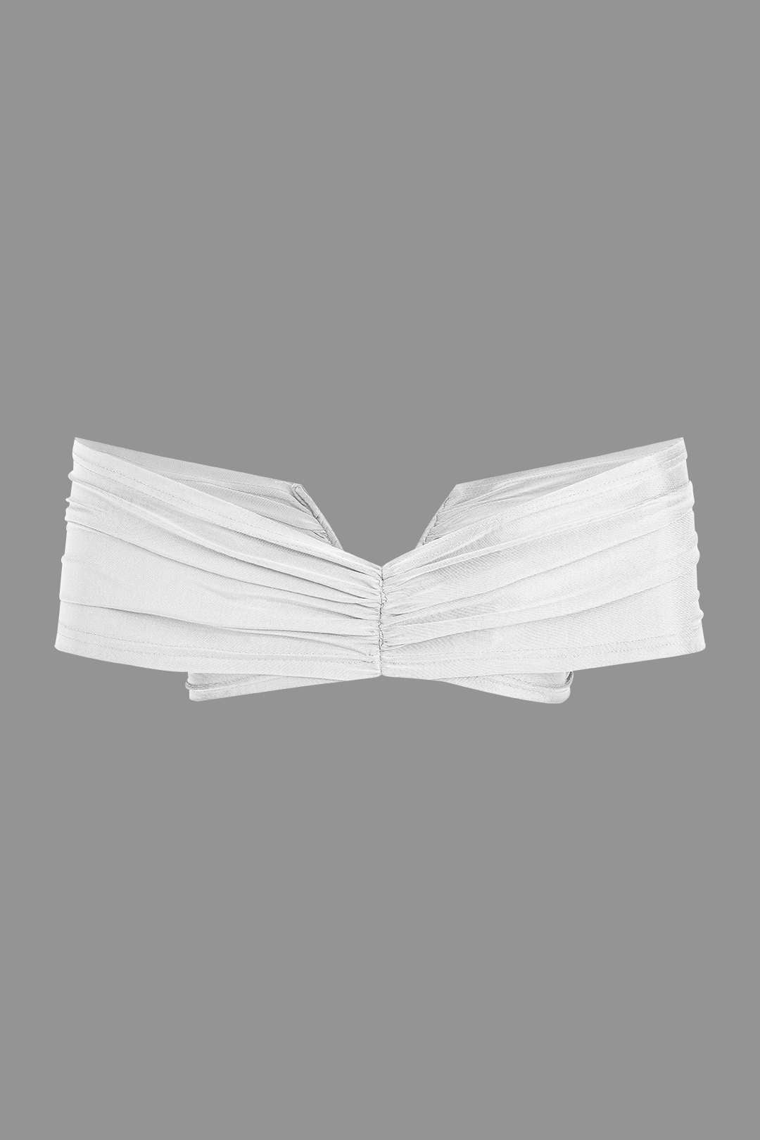 Damen Off-Shoulder-Set Drapierung Elegantes Oberteil