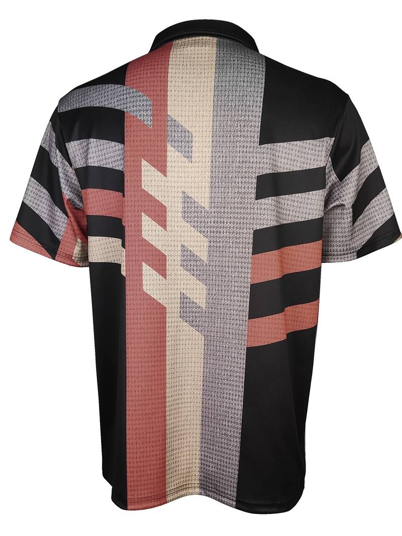 Herren Polo-Shirt Lässig Vintage-Style
