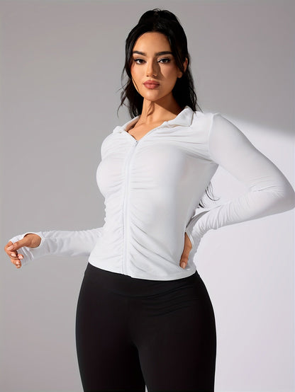 Damen Sportjacke Langarm Lässig