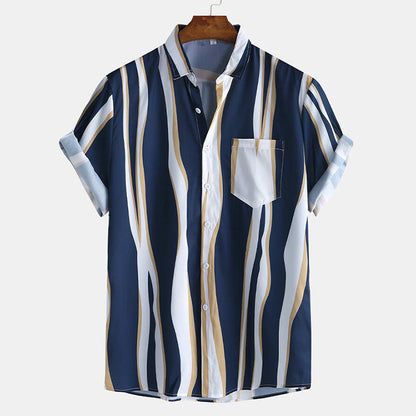 Herren Polo-Shirt Gestreift Klassisch - Norvielle