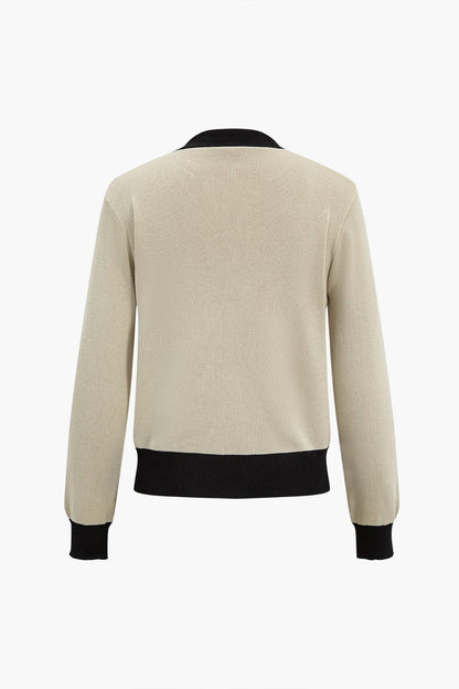 Damen Strick-Set Cardigan und Hose Lang