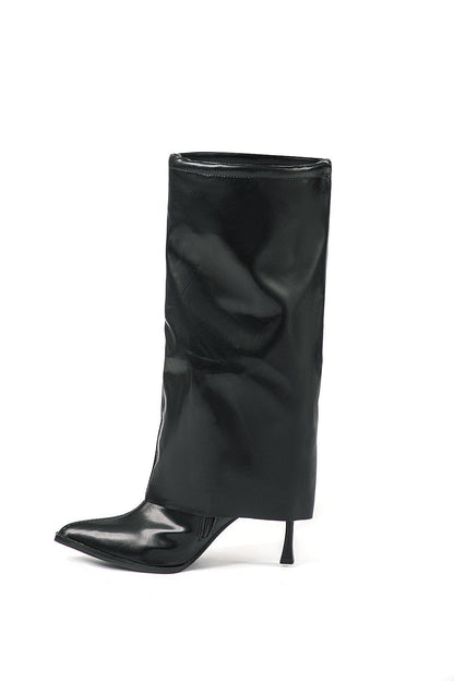 Damen Hochstiefel Oversized