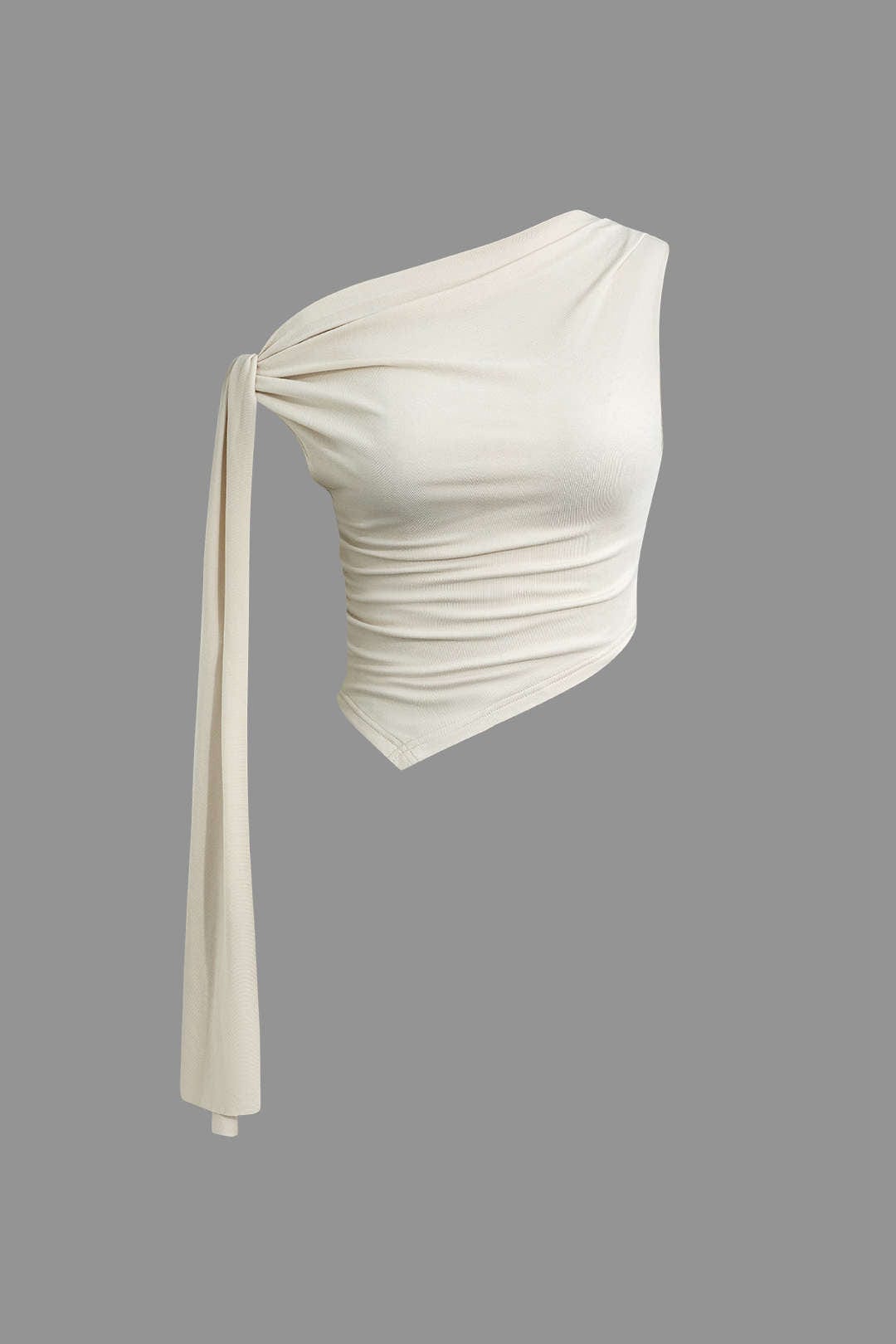 Damen Zweiteiler Set mit One Shoulder und Wickelrock