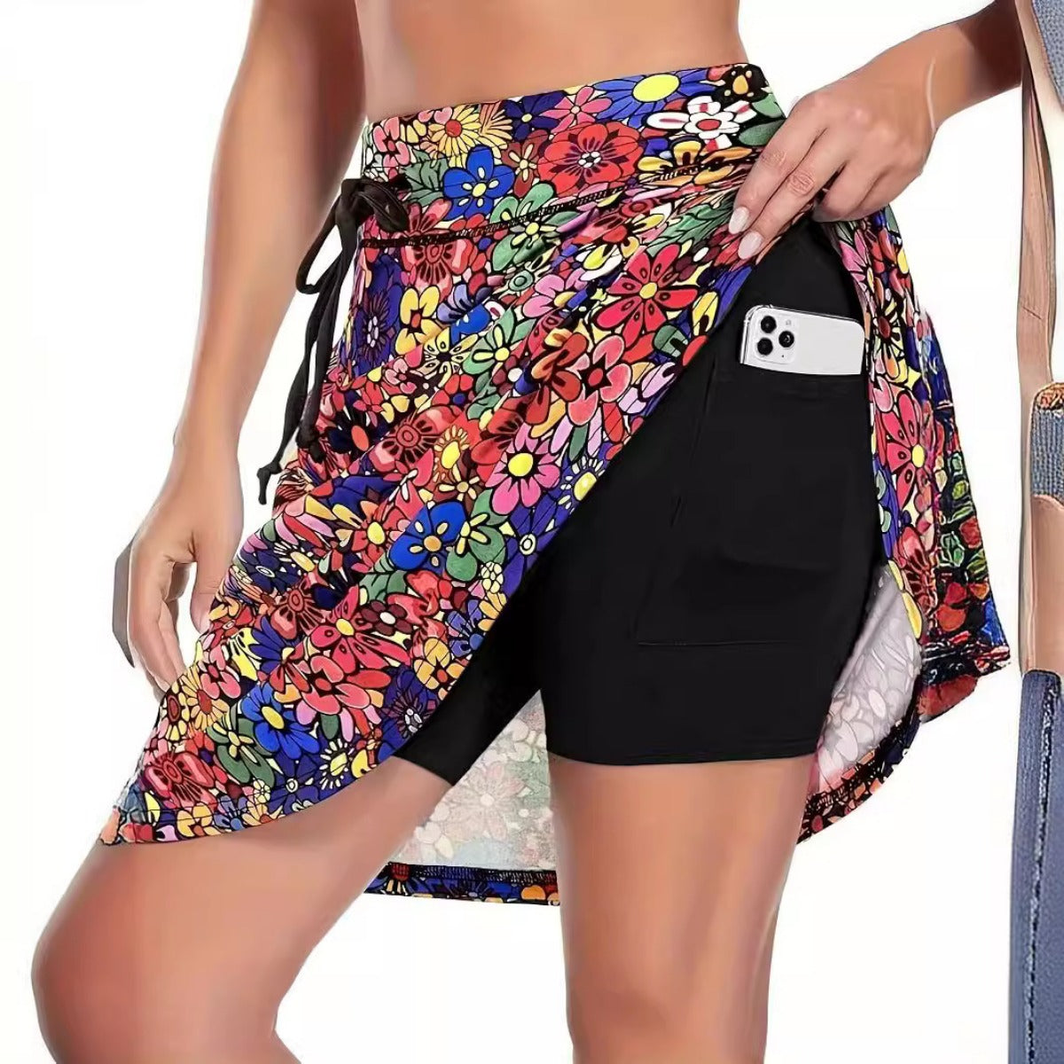 Heidi Mode Damen 2-teilige Shorts Bedruckt