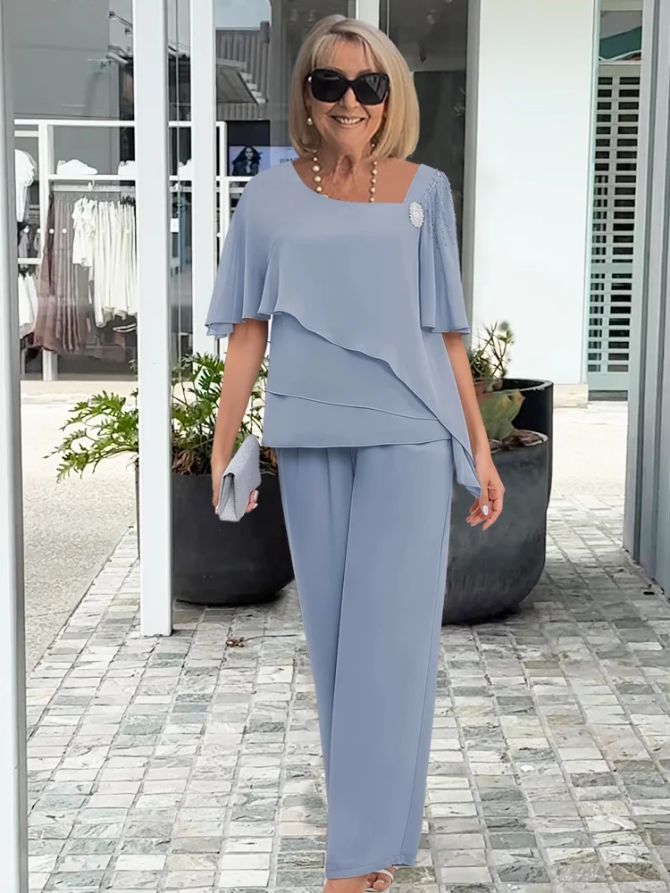 Damen Sommerkleid Elegantes Set Leicht - Norvielle