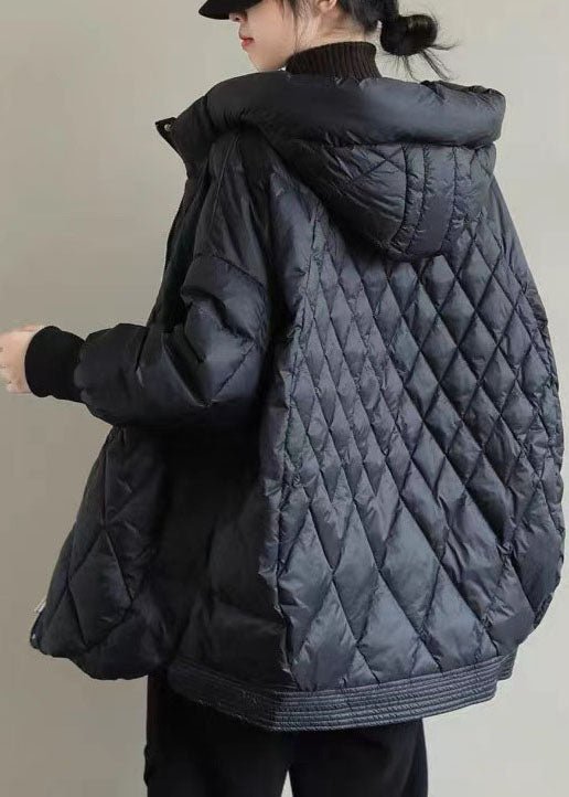 Damen Wintermantel Halblang Mit Kapuze