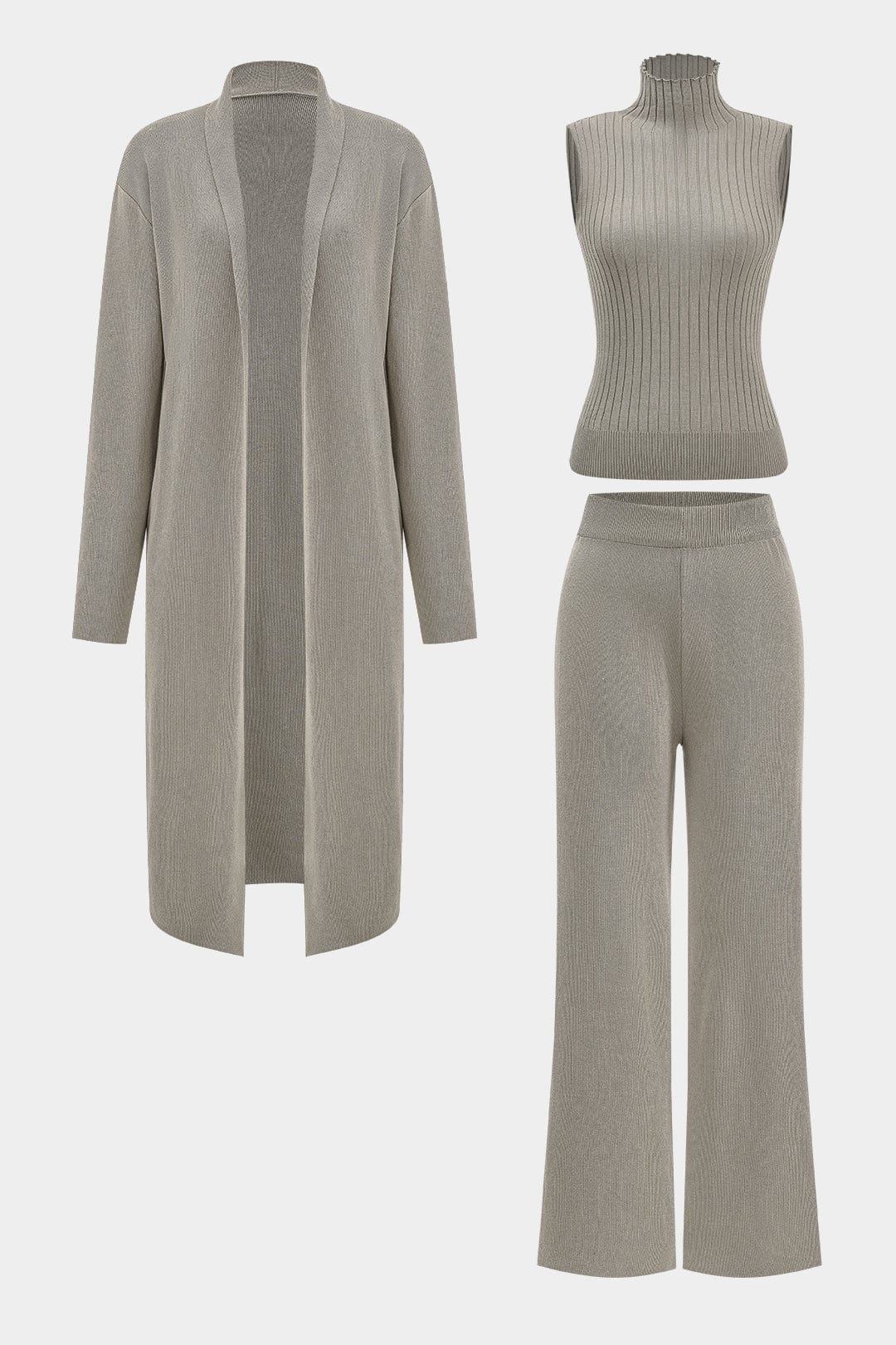 Damen Strickset Dreiteilig Modern