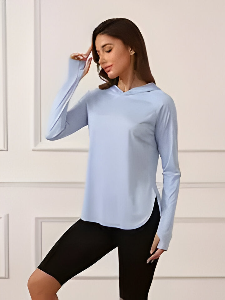 Damen Hoodie mit UV-Schutz und Kapuze