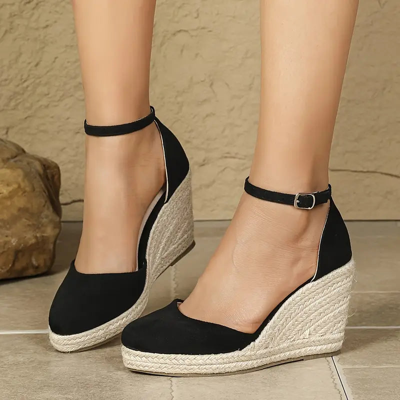 Damen Keilsandalen Hochzeitsschuhe Elegant