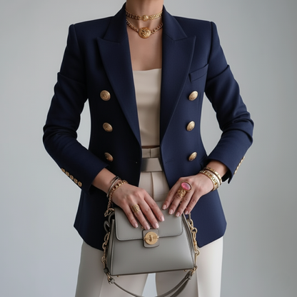 Damen Doppelreihenblazer Elegant