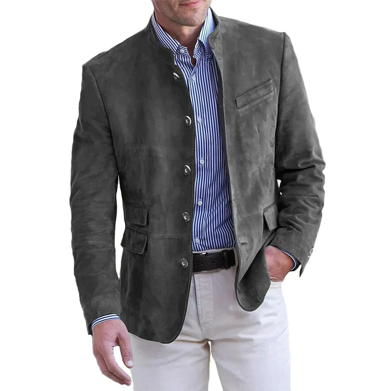 Herrenjacke Klassisch Knopfleiste Elegantes Design