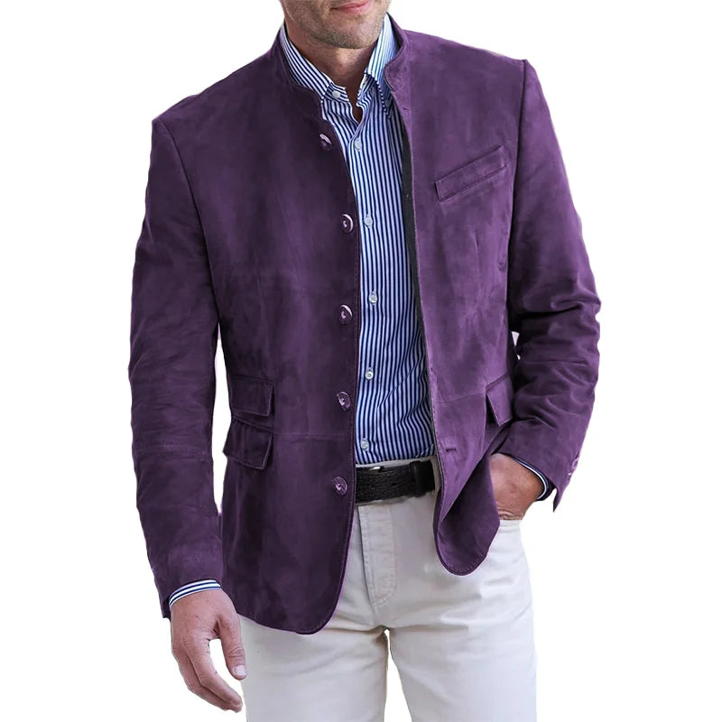 Herrenjacke Klassisch Knopfleiste Elegantes Design