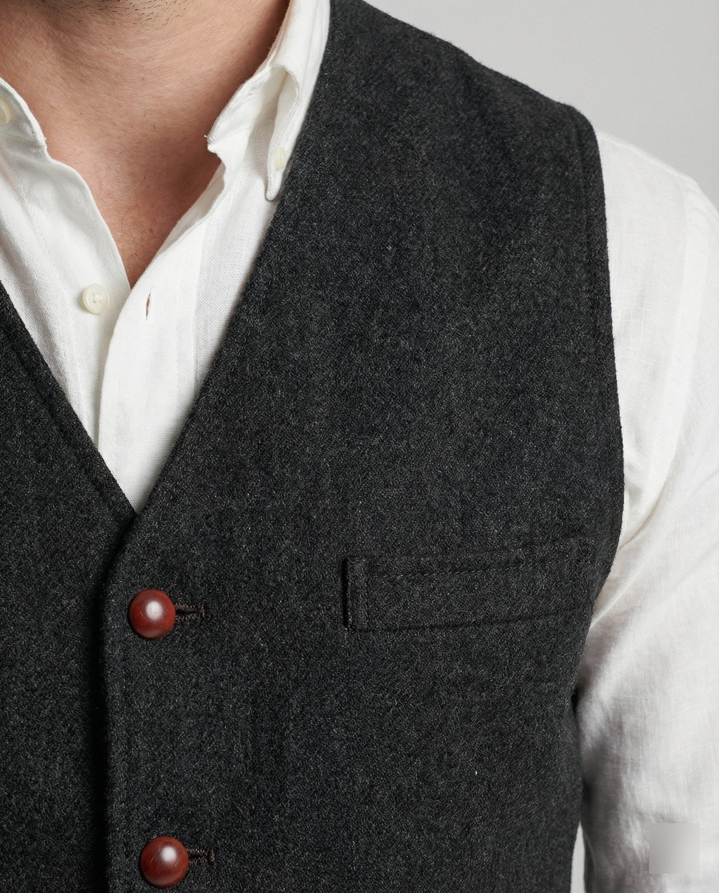 Herren Weste Slim Fit Modern