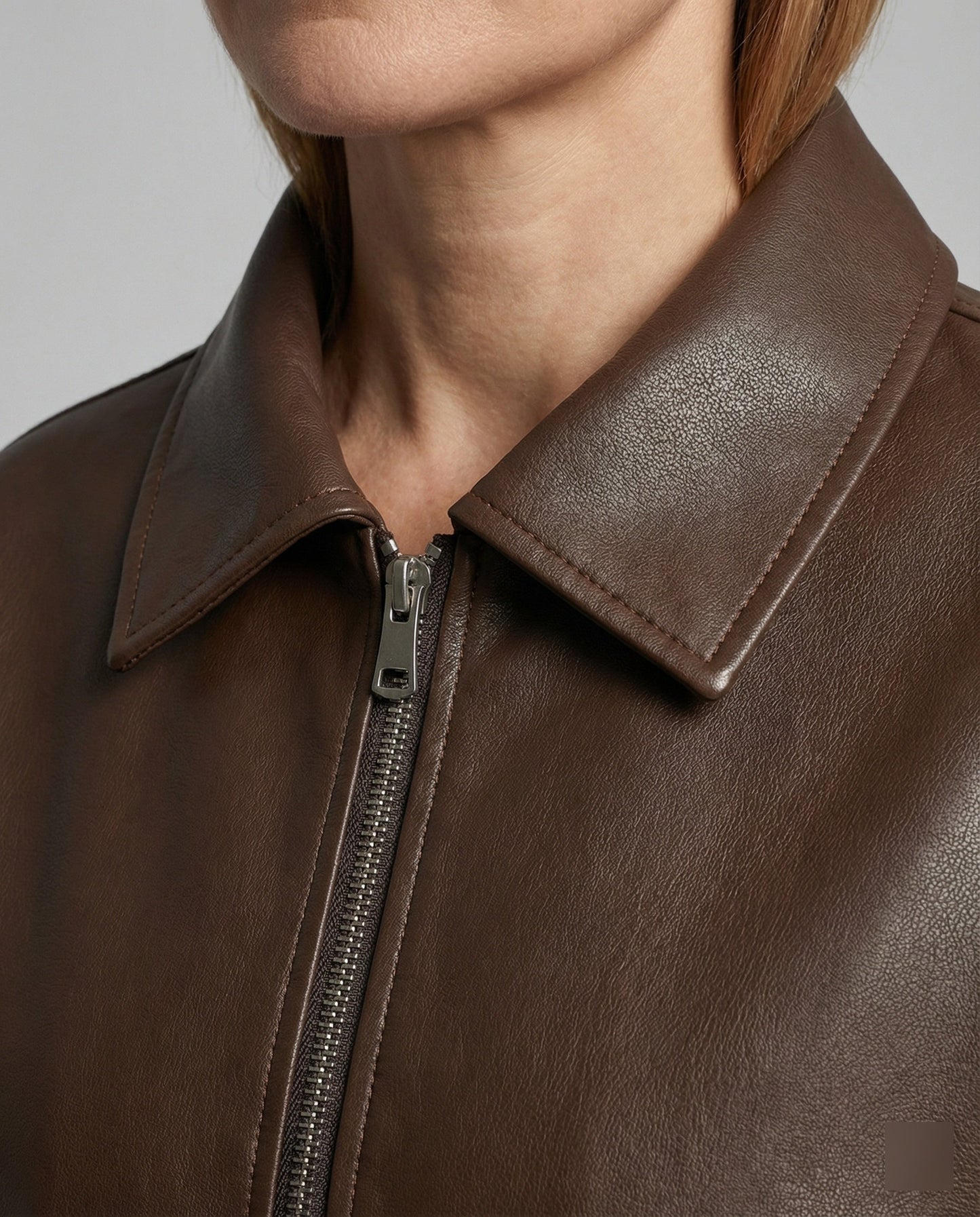 Damen Lederjacke Lässig Mit Nieten